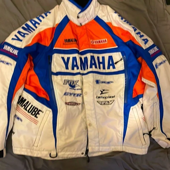 Yamaha | Jackets & Coats | Orange And Blue Yamaha Racing